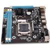 Dpofirs Scheda Madre LGA 1150, DDR3 M.2 NVMe NGFF SATA a Doppio Canale, Scheda Madre Mini Itx, Slot PCIe da 6 GB/s Scheda Madre PC LGA 1150 ATX per