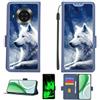 Kinetijy Custodia Comaptibile per CUBOT Note 20 PRO Case Custodia Cover Supporto Premium in PU[con Pellicola Protettiva HD con durezza 9H] [Blocco RFID][Effetto Luminoso Scuro] LPT-Lang