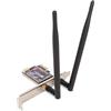 Garsent Adattatore NIC PCIe WiFi 6 AX1800, Dual Band 2,4 GHz 5,8 GHz, Trasmissione Ad Alta velocità, Chipset, Antenne Ad Alto Guadagno, BT 5.2, per10 11