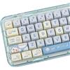 Catekro Set di 144 tasti a tema gatto blu con profilo MOA per tastiere meccaniche 60/75/87/96/100/104/108%