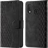 CaseGla Cover per Samsung Galaxy A20e / A10e custodia portafoglio Nero | Blocco RFID, 3 scomparti carte, 1 tasca banconote, Chiusura magnetica, Supporto, Pelle PU flip cover per Samsung A20e