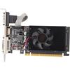 VBESTLIFE Scheda Grafica GT610 da 2 GB, Scheda Grafica 2G DDR3 a 64 Bit con Porte DVI, VGA, HDMI, PCI Express 1.1 X 16, Ventola di Raffreddamento