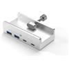 Ldbuejiaja Alluminio USB 3.1 Hub Espansione 10gbs Clip di Trasmissione Dati con 5V 2A Porta di Alimentazione Extra per Accessori Laptop