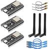 AYWHP ESP32-DevC - Scheda di sviluppo a 38 pin, AYWHP 3 pezzi NodeMCU per ESP-WM-32D WLAN WiFi con antenna e cavo WiFi+Bluetooth USB-C compatibile con Arduino