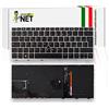 new net - Tastiera Compatibile con Notebook HP EliteBook 830 G5 5HK24UC 5LE03EP 5RR16UP 6FN57UP 6MF41PC 6TH59EC 6XE38ES 7KQ11EP 5TN50UP [Frame Silver - Trackpoint - Retroilluminata - Layout ITA]
