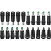 M METERXITY 20-Pack Spine DC Plug Connettori 5.5x2.1mm Femmina A 6.3x3.0mm Maschio Puro Adattatore A Barilotto in Rame per Alimentatori DC per Laptop/Trail Cameras Jack di Collegamento
