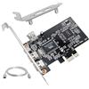 ChenYang 4 porte 1394A Capture Card, 3 x 6 pin e 1 x 4 pin 1394A su PCI Express Adattatore scheda di espansione con piastra da 8 cm e cavo da 12 cm