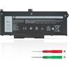 KXRSII 63Wh RJ40G Batteria per Dell Latitude 14 5420 Latitude 15 5520 Precision 15 3560 Series P137G P137G001 P104F P104F001 M033W 01K2CF 075X16 WY9DX 0WK3F1 0M3KCN 4 Celle 15.2V 3941mAh