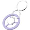 Generic Supporto magnetico per anello del telefono, supporto ad anello per telefono, supporto magnetico per auto, regolabile, girevole a 360 gradi, in metallo lucido per donne