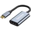 Omivine Adattatore da USB C a HDMI 4K, adattatore da tipo C a HDMI, compatibile con MacBook Pro/Air, iPad, Surface Book, Pixelbook, Dell XPS, Samsung Galaxy, Steam Deck, Microsoft e altro ancora grigio