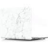 JZ Cover Caso per MacBook PRO (16-inch,M1 PRO / M1 Max 2020-2021, Models: A2485) Hard Skin with Keyboard Cover [Marble Series - White]