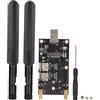 ciciglow Adattatore NVME, NGFF M.2 a USB3.0 Adattatore Dual SIM Card Slot Modem LTE con Antenne Viti per Modulo LTE/4G/5G