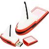 OneSquareCore 4GB Forma di barca a vela USB Stick USB 2.0 Memory Stick Flash Memory PenDrive USB Flash Disk USB Flash Drive USB 2.0 Sticks Memory Stick Thumb Drives U Archiviazione dati su disco (Rosso)