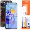 AGCUT Schermo di ricambio per Huawei Nova 5T Display LCD per Honor 20/20 Pro LCD Display Touch Screen Digitalizer Touch Screen Assembly con Riparazione, Nero con Telaio