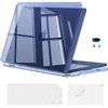 MOSISO Custodia compatibile con MacBook Neo 13 pollici A3404 Cover con chip A18 Pro 2026, Guscio Rigido, Protezione per Tastiera& Schermo&Copertura Webcam per MacBook Neo,Cristallo Indaco