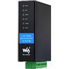 Waveshare 2-Ch RS485 To RJ45 Ethernet Serial Server, Dual Channel RS485 Independent Operation, 2x Ethernet Ports, Rail-Mount Industrial Isolated Serial Module, Bi-Directional Transparent Transmission
