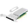 Euqvos PCIe Scheda di rete Ethernet per Intel E810-XXVDA4 E810 CAM1 Chipset PCIe 4.0 x16 25Gb Quad Port SFP28 LAN Scheda Compatibile con Windows Server/Windows/Linux/VMware/ESX