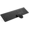 Seenda SK38-3 - Tastiera wireless ricaricabile ultra sottile, tastiera ergonomica con protezione antipolvere in silicone per PC/laptop/Smart TV, layout QWERTZ (nero)