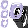 iVoler 3 Pezzi Cover per Apple Watch Series 11/10 46mm (Senza Pellicola Protettiva), Ultra Sottile Custodia Antiurto e Anti-Graffio Morbida in Silicone TPU iWatch Bumper Case, Lilla