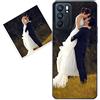 KARTXITAI Cover Personalizzata Compatibile con Oppo Reno6 5G con Foto Testi logo,Custodia Morbido TPU Silicone Gel Trasparente Custom Case con Immagine,Testo+1 x Cinturino Universale