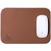 Centaur Tappetino per il mouse 25x18 cm fatto a mano in Germania pelle angoli arrotondati antiscivolo altri colori (Cognac Marrone)