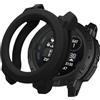 kwmobile Cover Lunotto Orologio Compatibile con Garmin Instinct 3 50mm Cover - Custodia Telaio Schermo Smartwatch Fitness Tracker - nero
