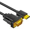 biaze HX60 - Cavo adattatore VGA a HDMI, 1,8 m, convertitore da HDMI a VGA, Full HD 1080P, convertitore SVGA per desktop, proiettore, HDTV, Raspberry Pi, Roku, Xbox ecc
