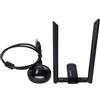 ciciglow Scheda di Rete, Adattatore WiFi Wireless Dual Band 1200Mbps 2.4G/5G, Adattatore WiFi USB 3.0 a Lungo Raggio Adatto per XP/7/8/10