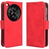 RonRun per Cover OnePlus Open Antiurto Flip Magnetica Portafoglio TPU Silicone Case, con Supporto Stand e Slot Porta Carte Pelle PU Case rosso