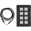 Yuanpgky Tastiera di controllo esterno radio per ICOM IC-705 IC-7100 IC-7300 IC-7410 IC-9700 ABS nero con cavo dati, tastiera di configurazione rapida