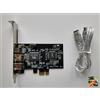 TR Computers Firewire Video Capture PCI-E Card per Windows 10/11 Desktop o Tower PC, collega la videocamera MiniDV al PC.