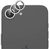GIOPUEY 2 Pezzi Pellicola Fotocamera Compatibile con iPhone 17e, [Protezione Completa][Doppia Protezione] Metallo + Vetro Temperato, Protezione Fotocamera - Silver Bling Glitter