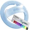ENCASED Supporto magnetico per telefono con anello da dito, compatibile con MagSafe, design sottile in silicone con glitter, impugnatura pieghevole, colore blu con glitter