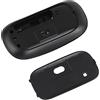 Glomora Mouse Wireless Bluetooth 5.0, Mouse da Ufficio Silenzioso con Tracciamento Ottico Avanzato Per Tablet Laptop OS X/Mi/Samsung - Nero