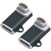 xiwai 2 pezzi/lotto Connettore di ricambio per la ricarica di Smart Watch USB Adattatore da tipo C a 3 pin compatibile con COROS Pace Pro