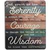 asbwuo Tappetino per mouse con personaggi di Serenity Prayer Onbeach, quadrato, antiscivolo, con base in gomma, 17,8 x 22,1 cm