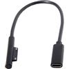 xiwai DC 15V Type-C femmina USB-C su Surface Pro3 Pro4 Pro5 Pro6 Book Pro cavo di ricarica