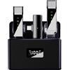 No 2X(Microfono Lavalier con Display LCD Scatola di Ricarica Microfono Portat8077