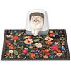 YOSEPATI Tappetino per Lettiera Gatto, 60 x 40 cm Tappeto Lettiera Gatti | Antiscivolo e Impermeabile, Trattiene il 100% della Sabbia, Grande e Facile da Pulire,Design Bohémien,Antiurina e Antiscivolo