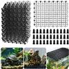 PH PandaHall Set di 12 divisori per acquario, divisori per acquario, fondo in plastica PP nera, divisori inferiori per acquario, pannelli isolanti per acquario, decorazione per allevamento di pesci