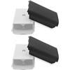 Yifort Coperchio del vano batteria compatibile con controller wireless Xbox 360 - Confezione da 4 coperchi di ricambio per il vano batteria in ABS, coperchio di ricambio per controller (2 neri, 2 bianchi)