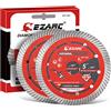 EZARC 125 mm Disco Diamantato - Turbo Dischi Diamantati, 2 Pezzi, Taglio Liscio Veloce per Granito, Marmo, Cemento, Mattoni