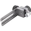 Desiumite Piastra di inserimento per sedile guida in metallo per modelli di macchine da taglio 3701 3703 3709 - Parte accessorio per tavolo fresatrice nero argento