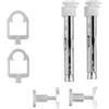 KERMI - Set consolle per radiatore piatto, lunghezza: 200 mm