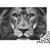 KQZJXNRPHG Ritratto di Leone in Bianco e Nero Puzzle 1000 Pezzi per Adulti Relax Casa 52x38cm/1000pcs