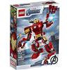 LEGO Marvel Avengers Iron Man Mech 76140 Kids' Superhero Mech Figure, Building Toy with Iron Man Mech and Minifigure, New 2020 (148 Pieces)