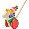 Selecta - Giocattolo da spingere "Trotto", in legno, 17 cm, 62029