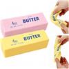 lunule 2 Pezzi Giocattolo da Spremere Burro, Butter Squishy Antistress, Pallina Antistress per Adulti,Giocattolo da Schiacciare per Decompressione,Regalini per Feste e Compleanni Bambini Butterstick Cheese