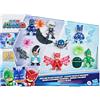 PJ Masks Hasbro Super Pigiamini, Eroi e Cattivi, Set per Età Prescolare con 7 Action Figure con 10 Accessori, per Bambini Dai 3 Anni in Su, Multicolore, ‎38.1 x 4.4 x 27.9 cm