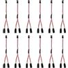 BTFO 12pz Cavi Splitter Y Servo, 16,8cm Maschio a 2 Femmina Y Cablaggio Connettore 3 Pin Cavo Prolunga Servo Compatibile con JST RC Jr Futaba Auto o Aeromodelli RC